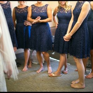 David  bridal  lace dress size 10